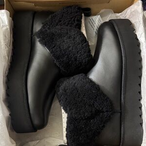 UGG Black Shearling Winter Boots